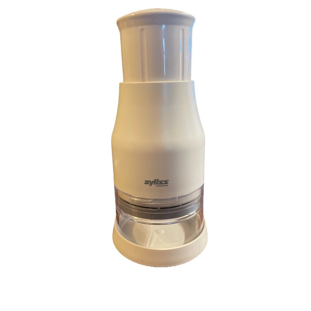 Zyliss Kitchen Food Chopper & Base - Swiss Made RAPID-B2 White New